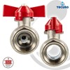 'Tecuro Brass Ball Valve – Size 1 Inch – DN