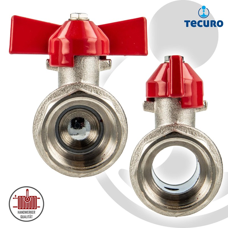 'Tecuro Brass Ball Valve – Size 1 Inch – DN