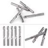 5pcs Tungsten Carbide End Mill Single Flute Spiral CNC Milling