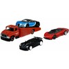4-Car Set Compatible with Hot Wheels Premium Collector: Bugatti Chiron,