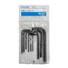 Hozan W-97 9-Piece Hex Wrench Set with Ring