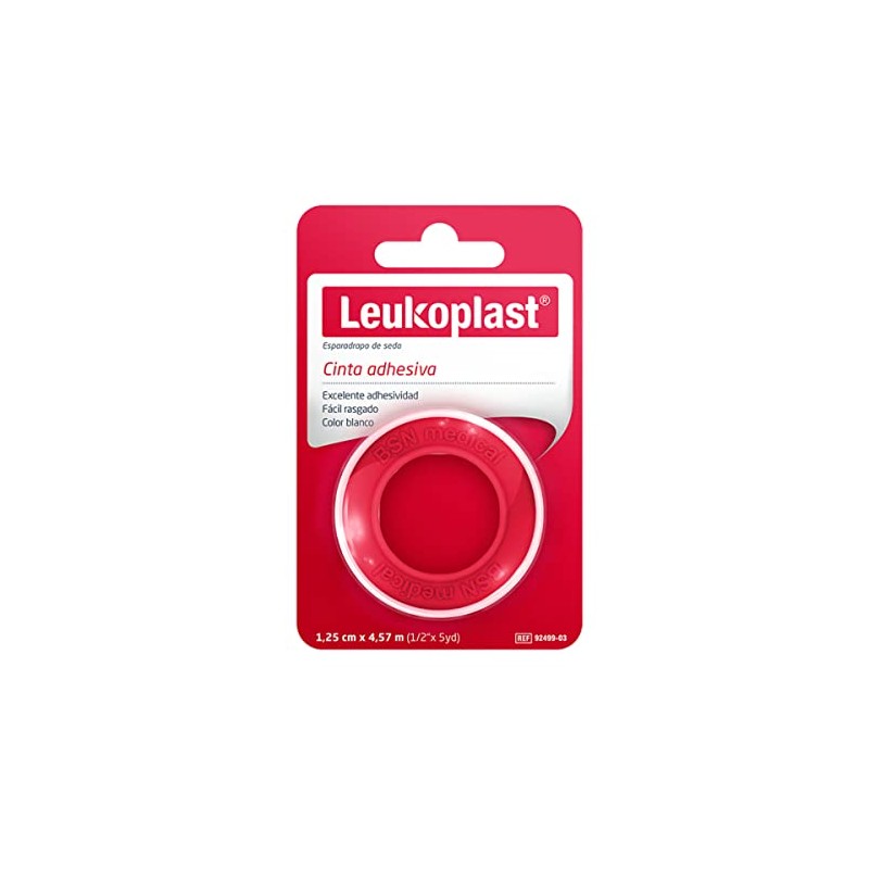 Leukoplast Cinta Adhesiva De Seda rollo de 1.25 Cm X