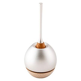 Buddhist Altar, Modern Compact Pet Rinset, Rinse Set, Rin, Cherry Wood, Includes Rin Rod, Silver Color