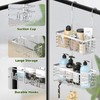 YUOROS Shower Caddy Hanging, 2 Tier Over the Door Shower