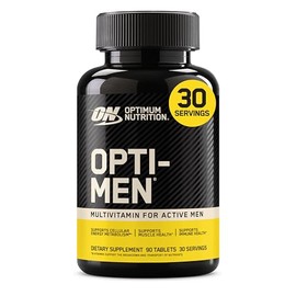Optimum Nutrition Opti-Men, Vitamin C, Zinc and Vitamin D, E, B12 for Immune Support Mens Daily Multivitamin Supplement, 90 Count (Packaging May Vary)