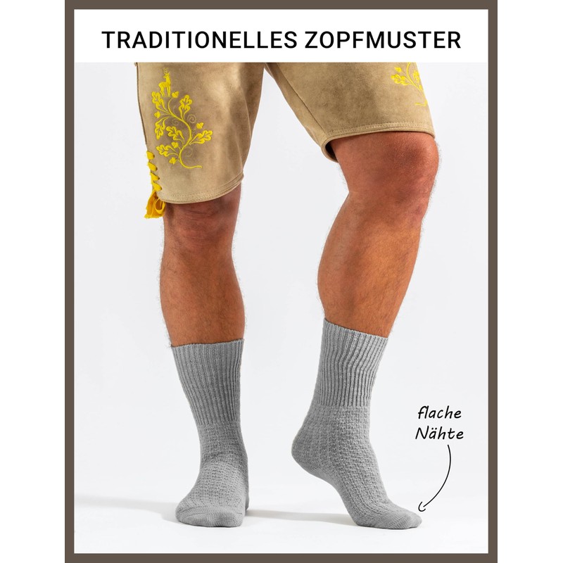 Stockerpoint OC-Ludwig Men's Short Costume Socks Pack of 1, gray