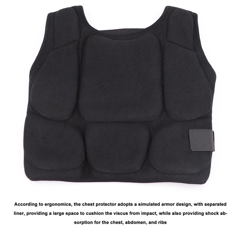 Taekwondo Chest Protector Thickened EVA Liner Shock Absorption Boxing Chest
