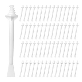 60 Pieces Nose Wax Sticks, Nose Hair Wax Applicator, Nose Hair Remover, Dual Purpose Nose Hair Wax Sticks, Plastic Wax Sticks, Nose Wax Set, Hair Removal Kit, Unisex, White