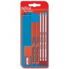 Berol School Set (3 Pencils, 2 Pens, Ruler, Eraser, Sharpener)