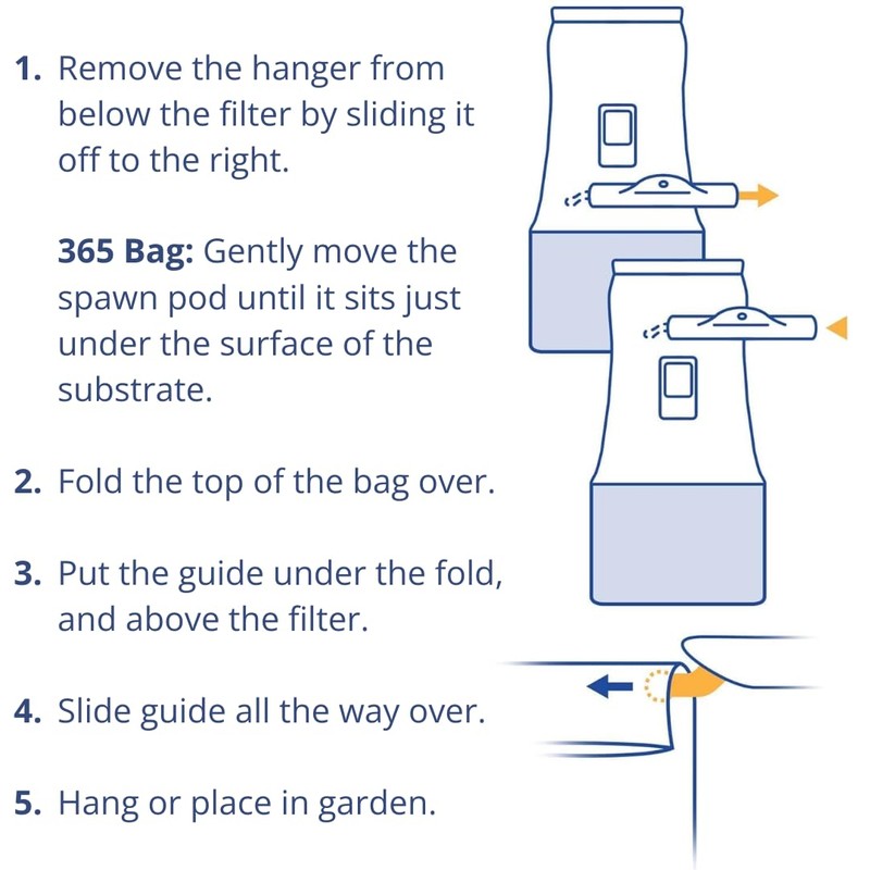 ExHale Homegrown CO2 365 - Self-Activated Bag for Grow Rooms