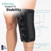 Alpha Medical 14” Long Adjustable Three Panel Orthopedic Knee Immobilizer
