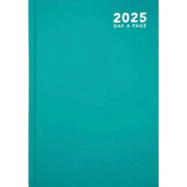 2025 Diary A4/A5/A6 Pastel Colour Fashion Diary Week to View, Day A Page Desk Diary (A6 Day A Page, Green)
