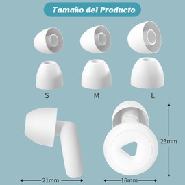 SYCYKA Tapones para Dormir, Tapones de Oídos para Dormir+3 Puntas para los Oidos en S/M/L - Reducción Sonido 30dB Earplugs Lavables Tapones Oídos Adecuado para Dormir Estudiar Trabajar Viajes