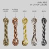 KXLife Curtain Tiebacks Clips, Decorative Drapes Holdbacks, Handmade Metal Rope