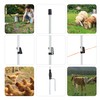 60'' Fiberglass Electric Fence Posts with Double Spikes for Animals,