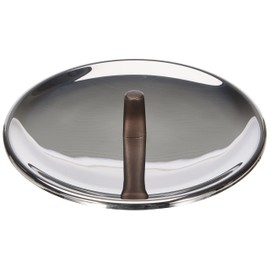 Alessi PU200/20 edo Lid with knob, Ø 20, Steel,Brown