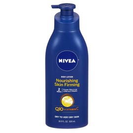NIVEA Lotion Nourishing Skin Firming 16.9 Ounce Pump (500ml) (6 Pack)