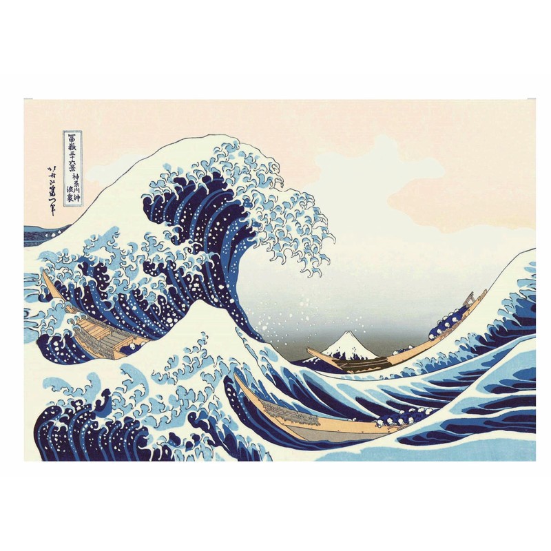 北斎 浮世絵額 神奈川沖浪裏 64517