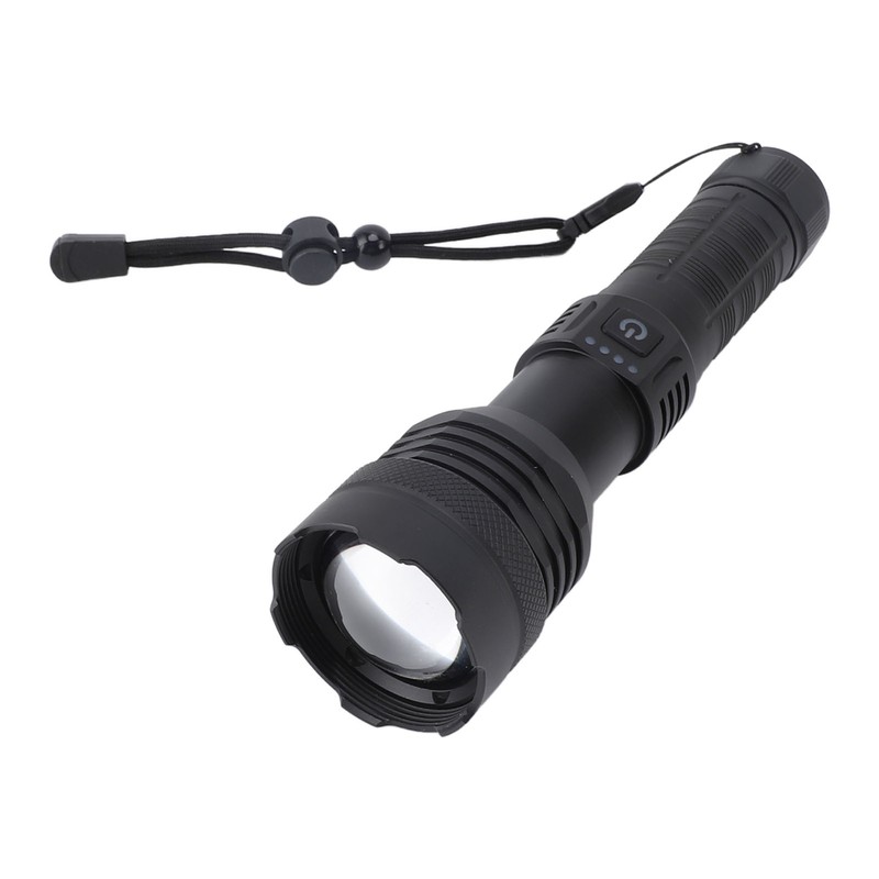 Super Bright Flashlight 30000lm Zoomable 2000m Range Support Power Output