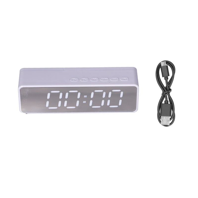 EG-010 Bluetooth Clock Speaker with LED Mirror Portable Drop Proof