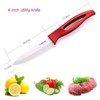 Cerahome Ceramic knife, Ceramic kitchen Knife Set with Sheath Super