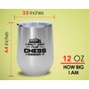 Flairy Land Chess Silver Wine Tumbler 12oz - conquer it