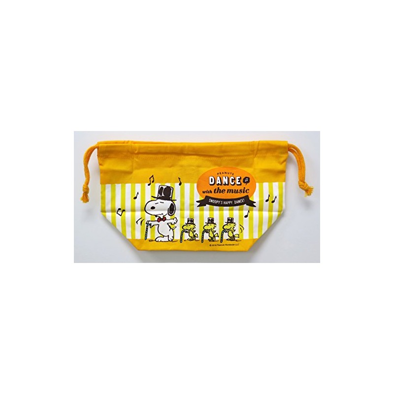 o-esuke- Snoopy Peanuts Dance Drawstring Lunch Bag KB – 1