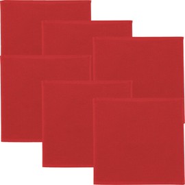 Erwin Müller Dishcloth Pack of 6 Cotton Red Size 25 x 25 cm
