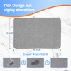 Upgraded Thin Bathroom Rugs, Bath Mat Super Absorbent, Bath Rugs