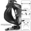 FESSOSKO 2L Black Waterproof Pack Sack - Adjustable Shoulder Strap