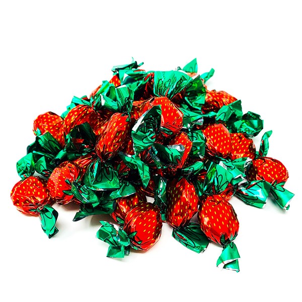 Arcor Strawberry Filled Bon Bons Sachet Wrap Hard Candies 6 Lb Bag