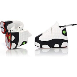 (1 Pack) BGAANM Cute Cartoon Airpods 1/2 Case Silicone Cover with Keychain, Funny Skin Design Headphones Charging Case Protective Cover Compatible for Airpods 1 and Airpods 2