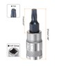 sourcing map Torx Bit Socket T20 Solid Star 1/4" Drive