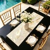 FAVE Gold Table Runner 35.5 Inches Table Runner Waterproof