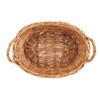 Olympia Willow Large Oval Table Wicker Basket, Brown, Size: 130(H)