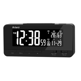 Adesso FS-01 BK Rainbow Display Radio-controlled Watch, Black