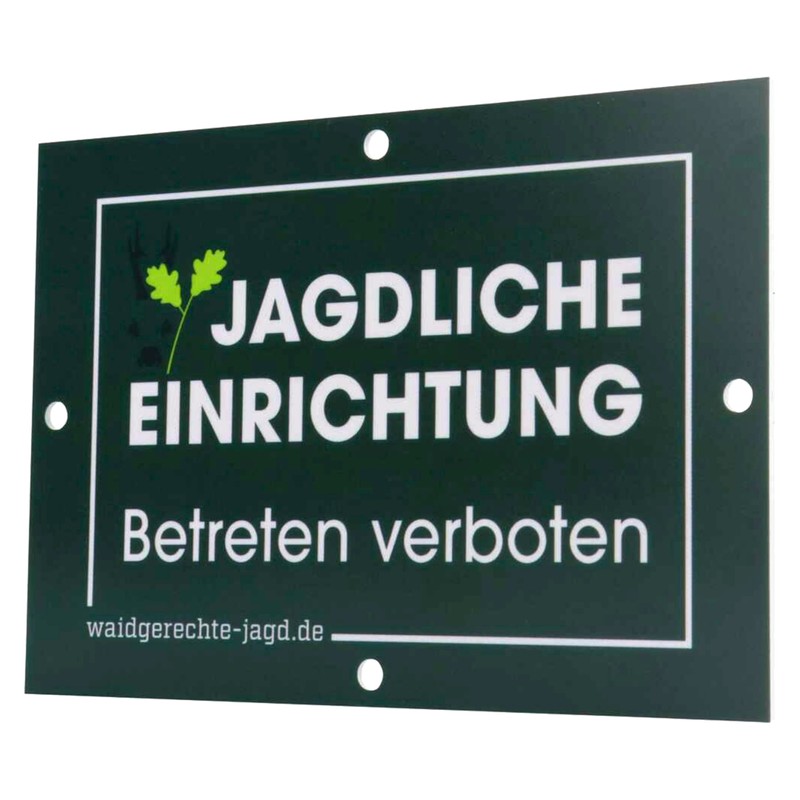Sign Hunting for High Seats Pulpits Kirrungen Hunting Facility Enter
