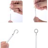 ASIWUJING Net Curtain Wire and Hooks Set, 10M Net Curtain