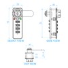 Puyueo 2 Sets Mechanical Code Lock Digital Combination Cabinet Lock
