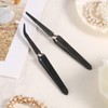 Reverse Tweezers, Cross Locking Tweezers Stainless Steel Soldering Tweezers with