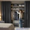 cbsroro Room Divider Curtains for Ceiling Track Set, Blackout Curtains
