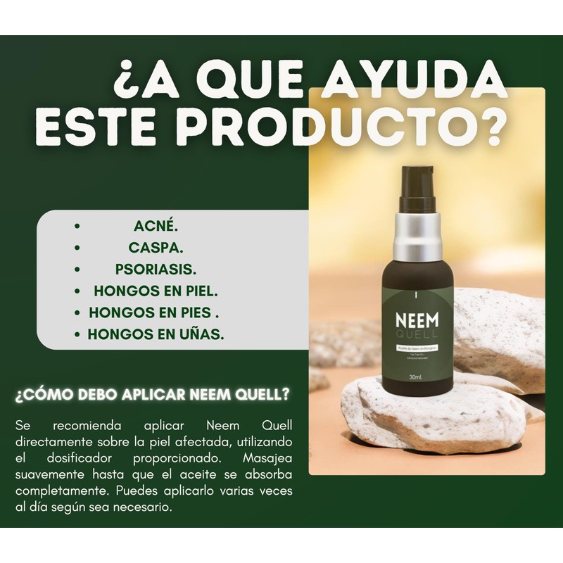 Neem Quell 30ml. - Aceite de Neem Puro 100% Natural