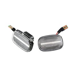 AJHLJ® Turn Signal Lamp Led Front Fender Side Marker Light Compatible with To-yo-ta Corolla Celica Caldina Camry Hilux Probox Fielder Avensis RAV4 Prius Runx Lexus GS RX fender light (Crystal)
