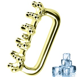 VENOKY Fascia Massage Tool Ice Therapy Cellulite Massager Tool Stainless Gua Sha Facial Trigger Point Gold Tools for Shoulder Neck Full Body Deep Tissue Myofascial Release and Skin Tightening