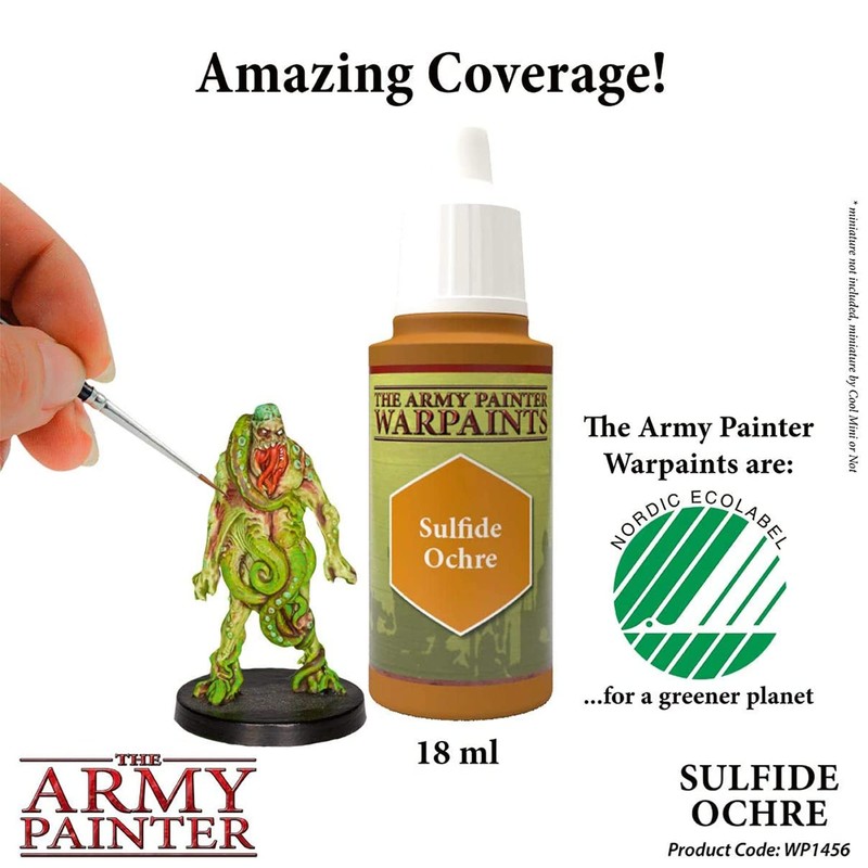The Army Painter Sulfide Ochre Warpaint - Acrylic Non-Toxic Heavily