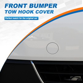 Front Bumper Tow Hook Cover Towing Eye Cap For VW Jetta 2011 2012 2013 2014 5C6807241 5C6807241B (White, right passenger side) Xinpinsai