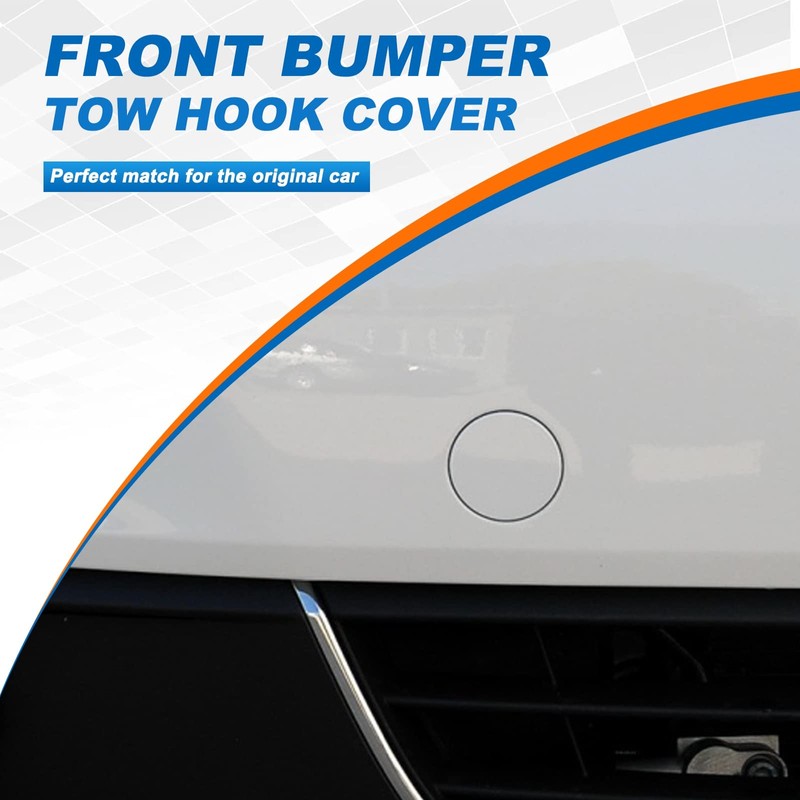 Front Bumper Tow Hook Cover Towing Eye Cap For VW