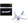 DCD Boeing 737-700 Commercial Aircraft 1/200 Diecast Scale White Blue