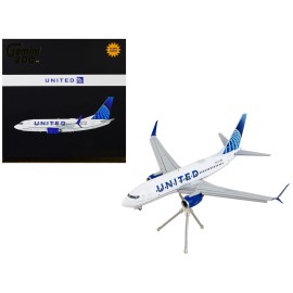 DCD Boeing 737-700 Commercial Aircraft 1/200 Diecast Scale White Blue Tail 'United Airlines' Gemini 200 Series Flaps Collections