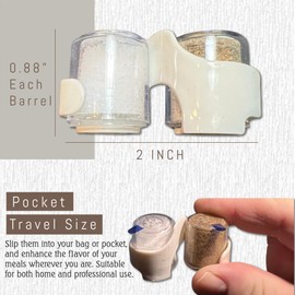 Global Basics Bulk MINI PREFILLED Salt & Pepper Shaker Sets | 100 Pairs of Personal-Sized, Prefilled, Disposable Salt & Pepper Shakers (100)